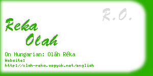 reka olah business card
